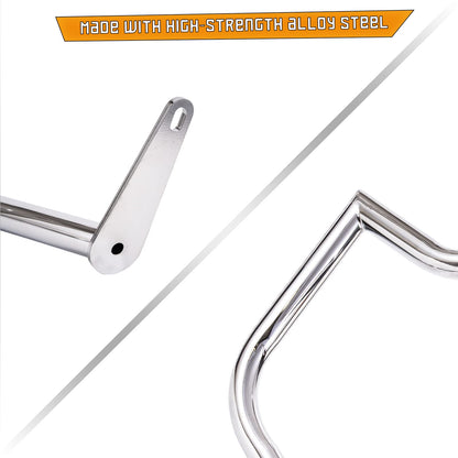 Kinglemc Crash Bar Engine Guard Highway Freeway Bar for VTX 1800 VTX1800N VTX1800R VTX1800S VTX1800 Honda (Silver)